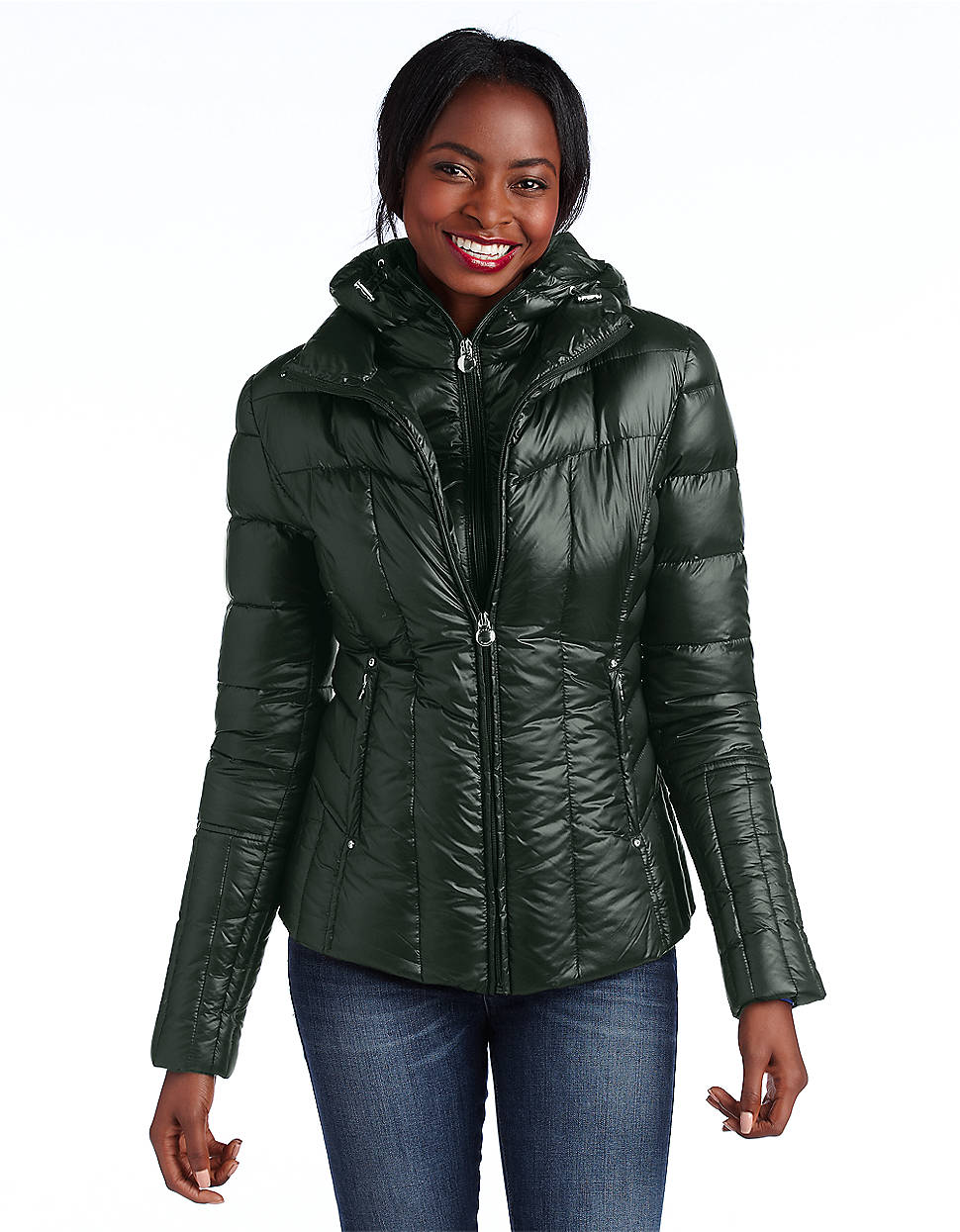 Laundry by shelli segal Quilted Packable Puffer Jacket in Green Lyst