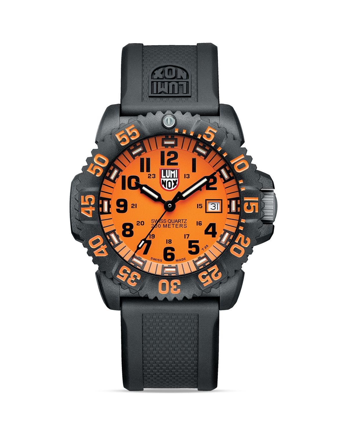 luminox navy seal colormark 3059 44mm in orange for lyst luminox navy seal colormark 3059 44mm in orange for lyst