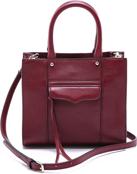 Rebecca Minkoff Mab Mini Tote in Purple (Port) | Lyst