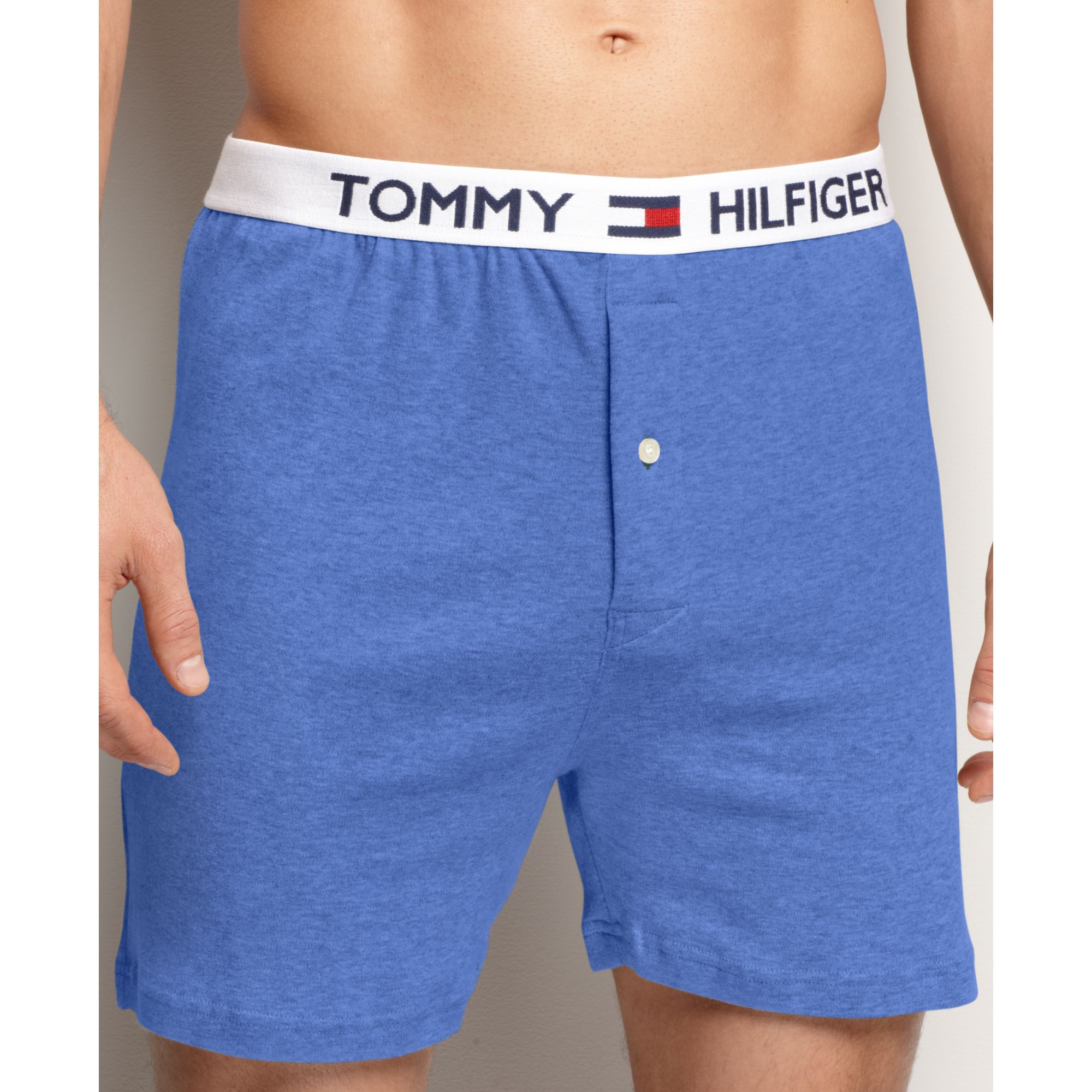 Lyst Tommy Hilfiger Athletic Knit Boxer in Blue for Men