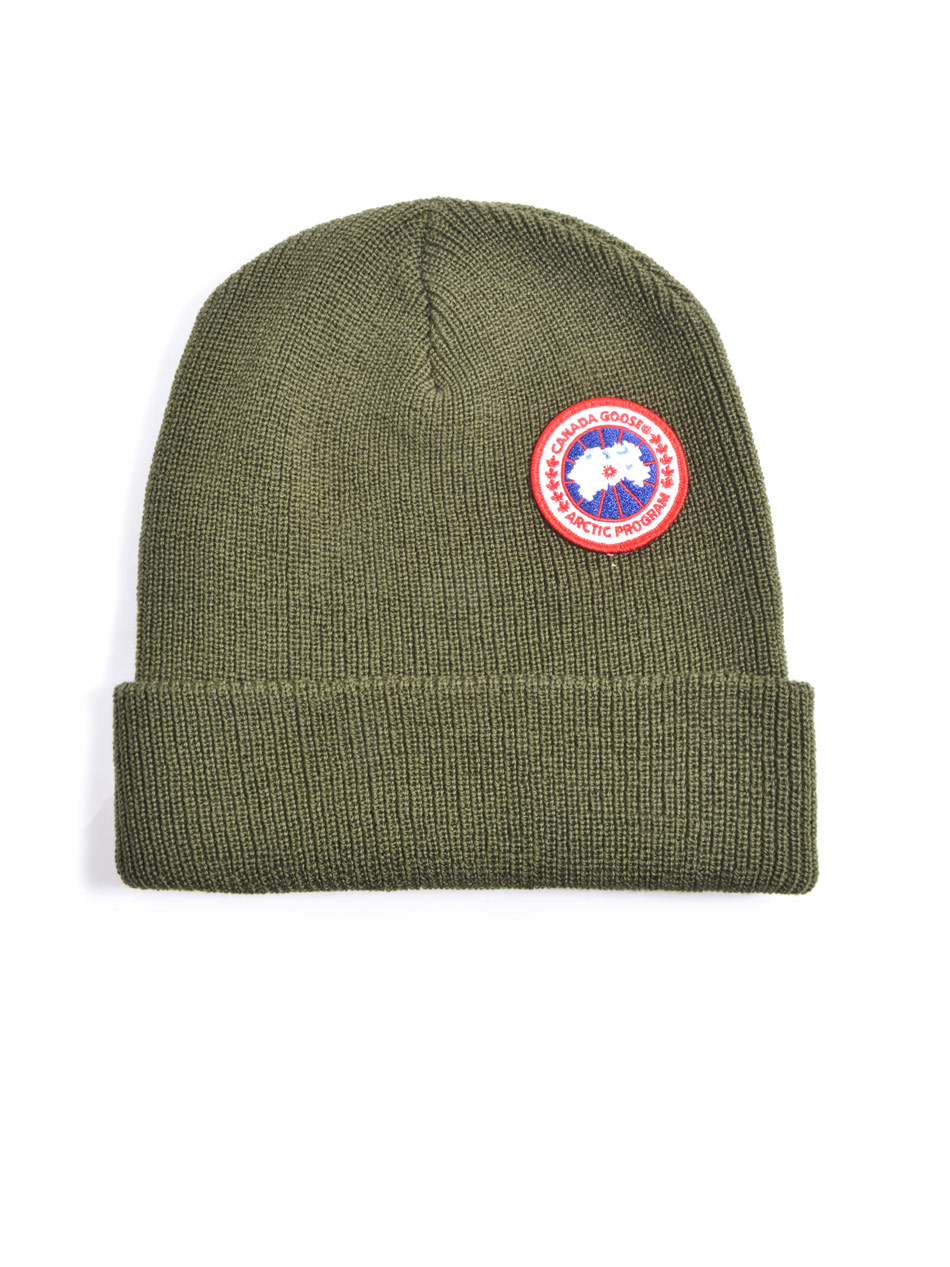 Canada goose Wool Beanie Hat in Green for Men Lyst