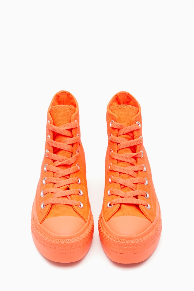 converse sneakers orange