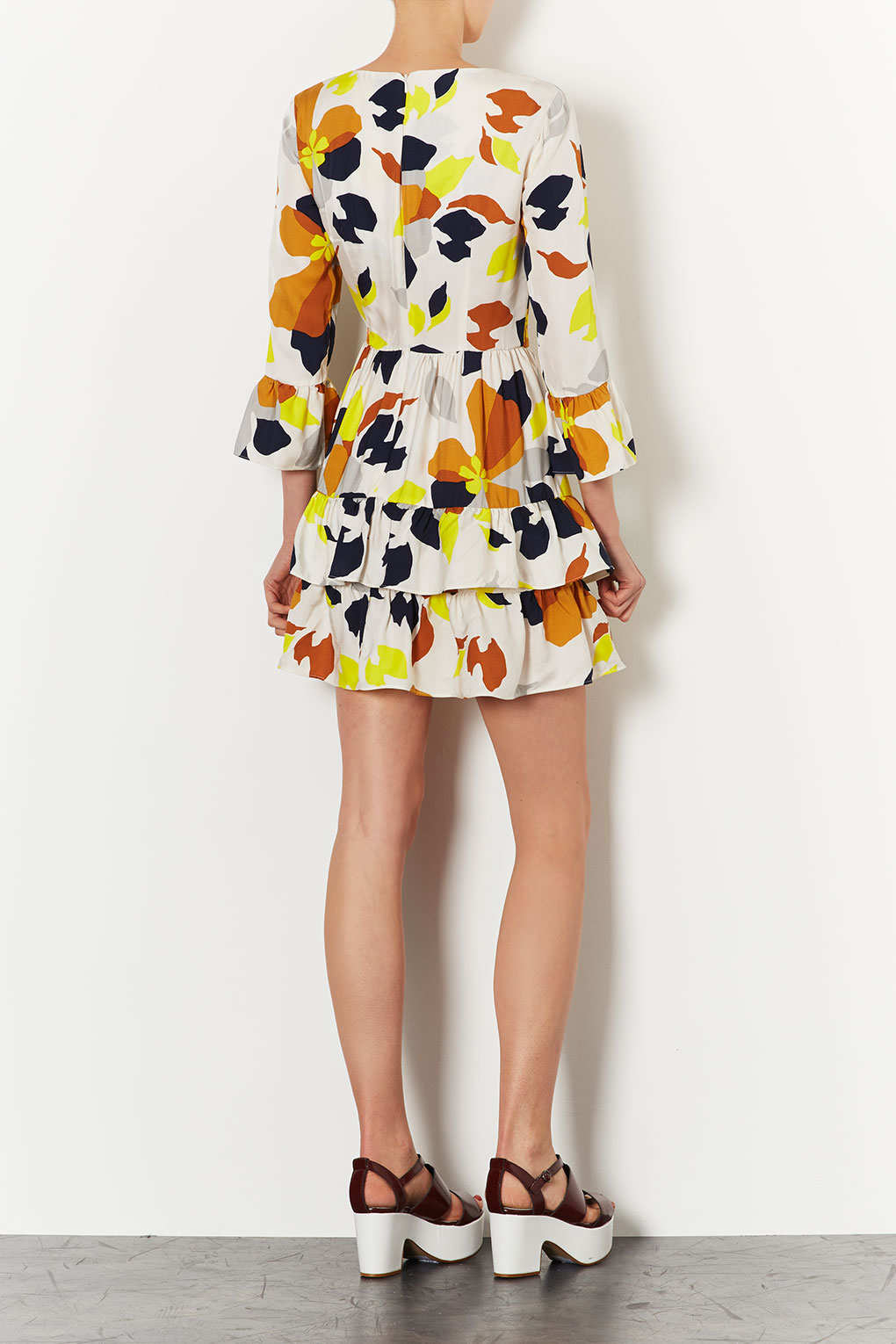 Lyst Marigold Tiered Dress in Yellow