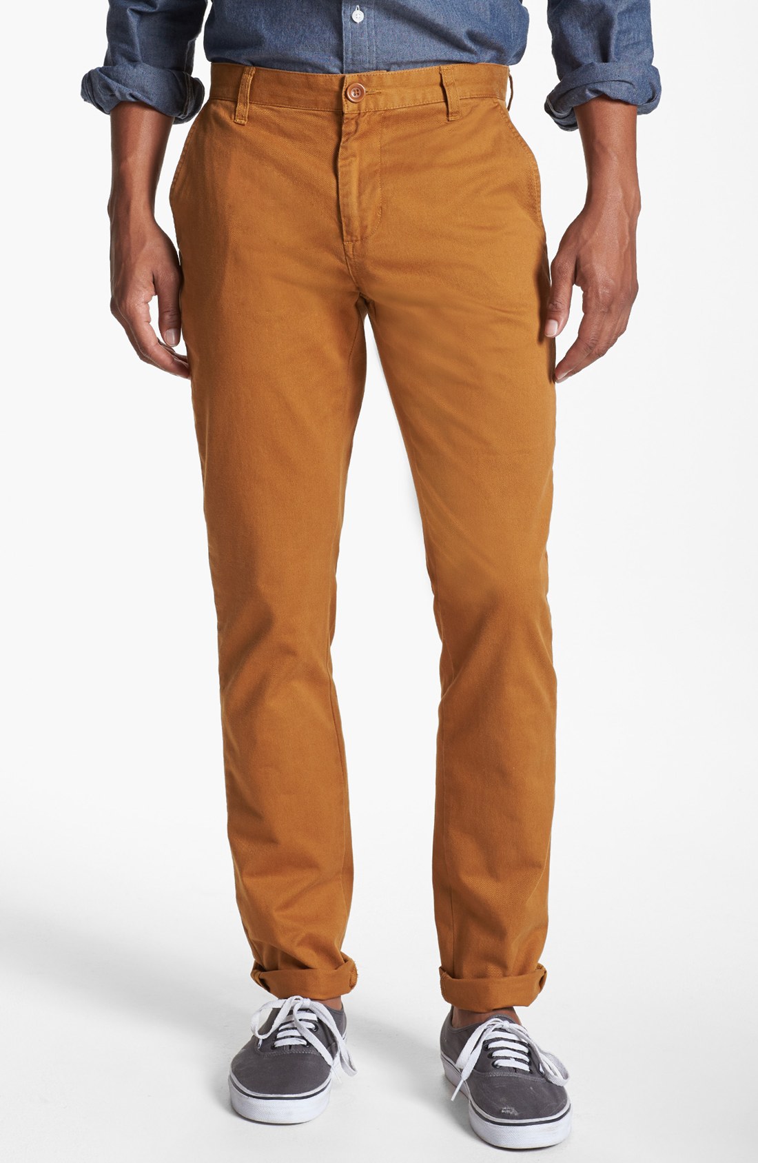 Obey Working Man Ii Straight Leg Chinos in Brown for Men (Cathay Spice ...