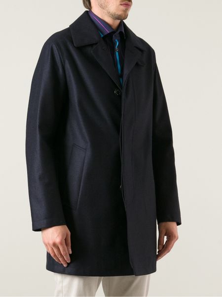 Mackintosh Dunoon Coat in Blue for Men | Lyst