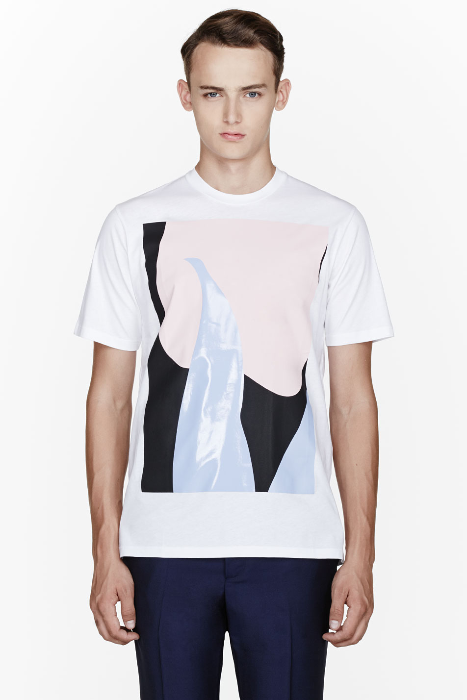 Lyst - Marni White Lacquered_print Modulo T_shirt in White for Men