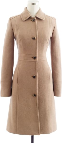 J.crew Doublecloth Lady Day Coat with Thinsulate in Brown (camel) | Lyst