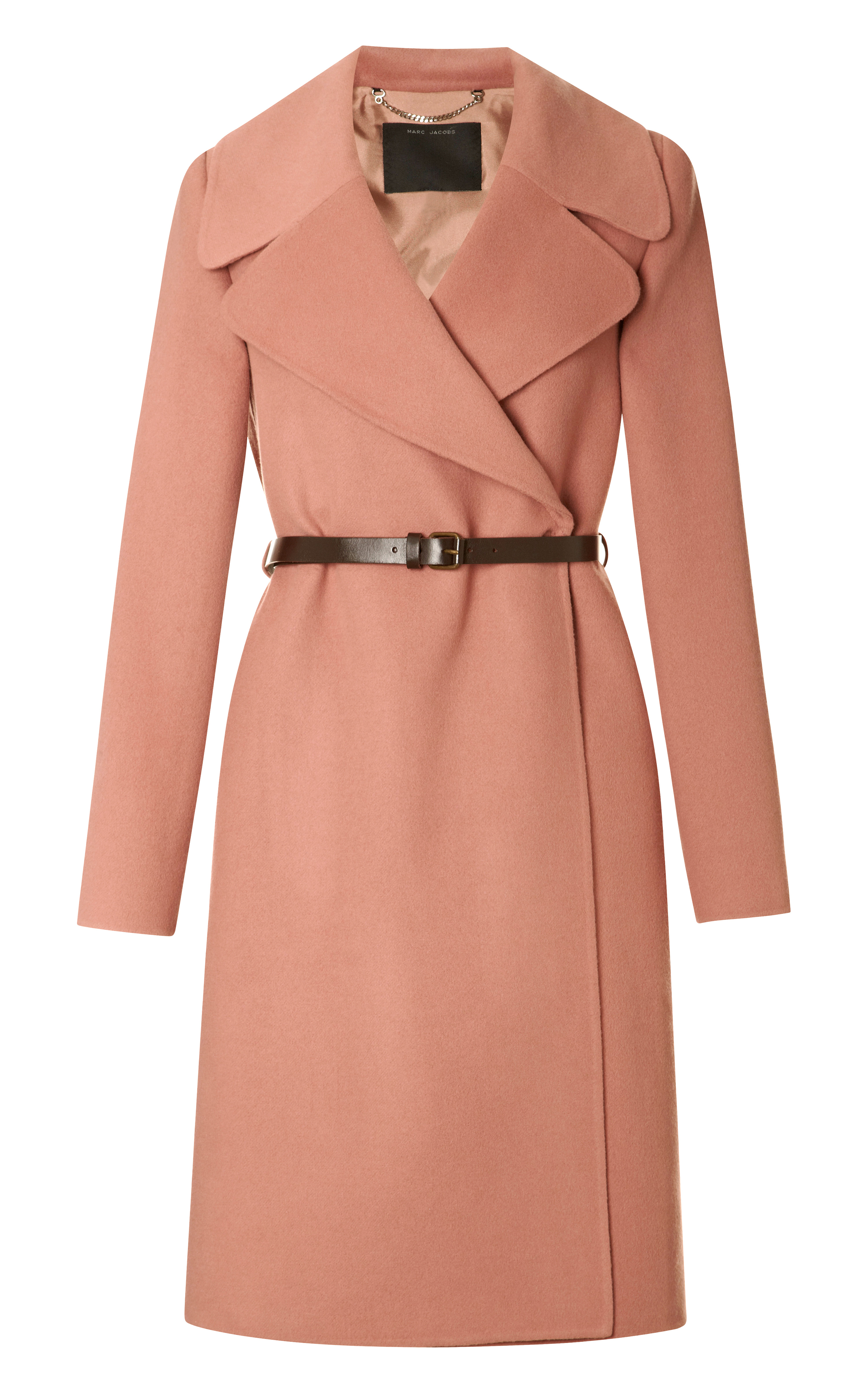 Lyst - Marc Jacobs Double Faced Cashmere Belted Coat in Pink