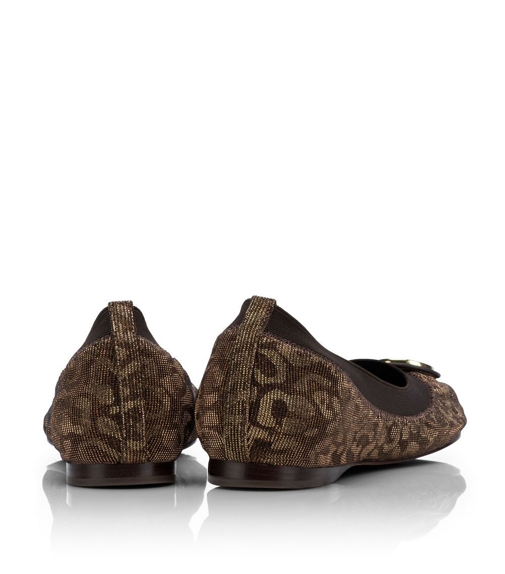 tory burch leopard flat