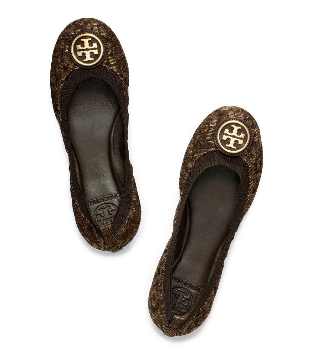 Lyst - Tory Burch Leopard Caroline Ballet Flat in Brown