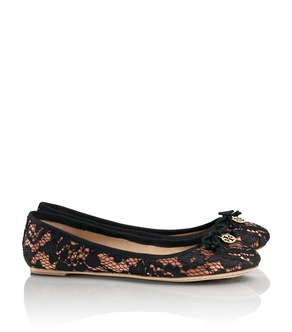 tory burch satin flats