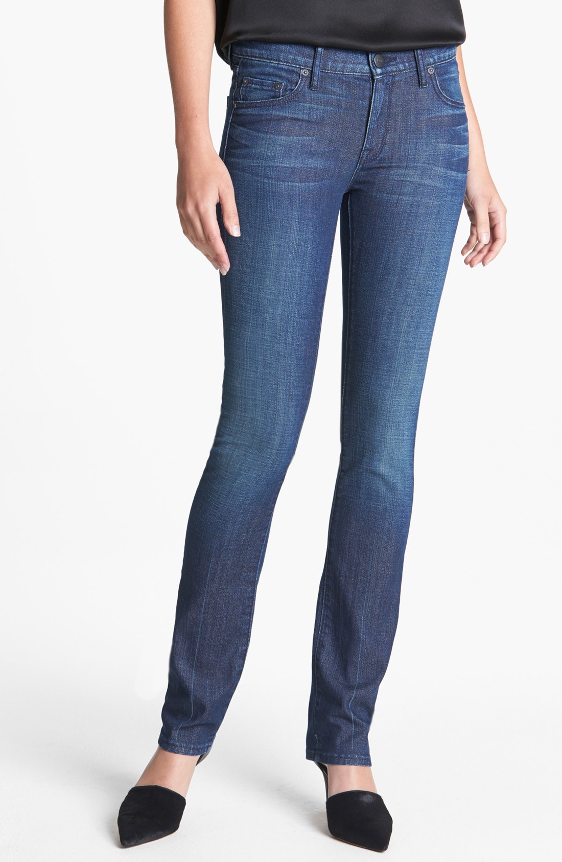 Vince Finley Cigarette Leg Jeans in Blue (Vintage Crease) | Lyst