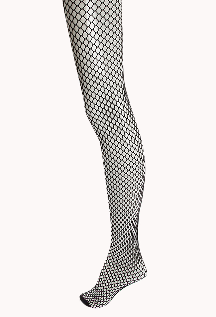 Lyst - Forever 21 Classic Fishnet Tights in Black