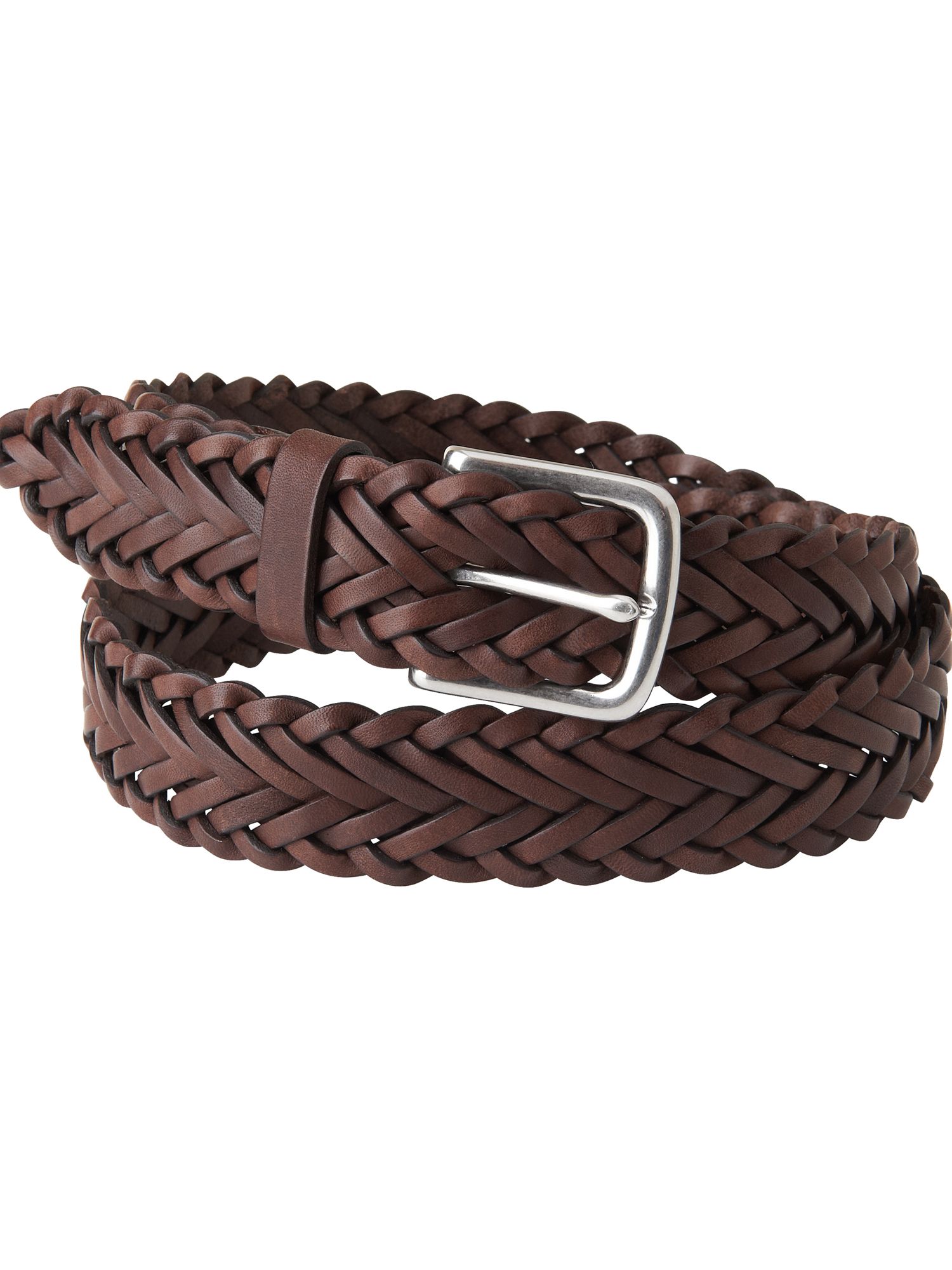 Jaeger Woven Leather Belt in Brown for Men | Lyst