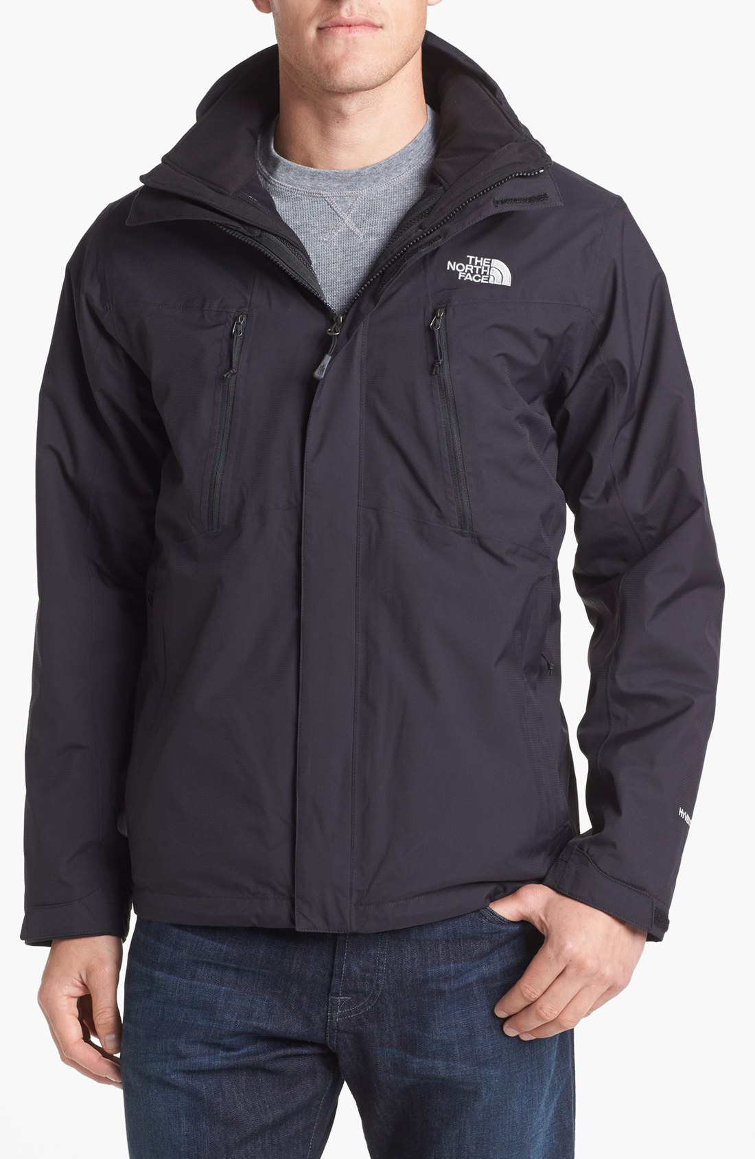 The North Face Condor Triclimate 3in1 Jacket in Gray for Men (Tnf Black ...