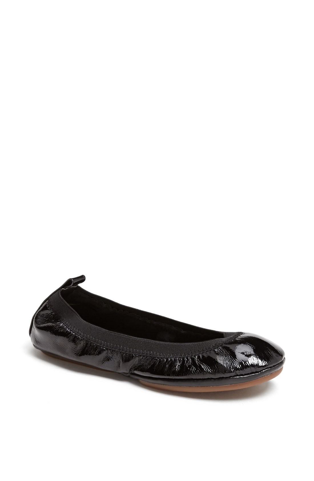 Yosi Samra Foldable Ballet Flat in Black (Black Patent) | Lyst