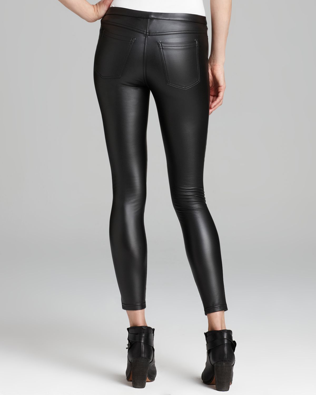 Leatherette High Rise Leggings - Hue — Sock It to Ya!