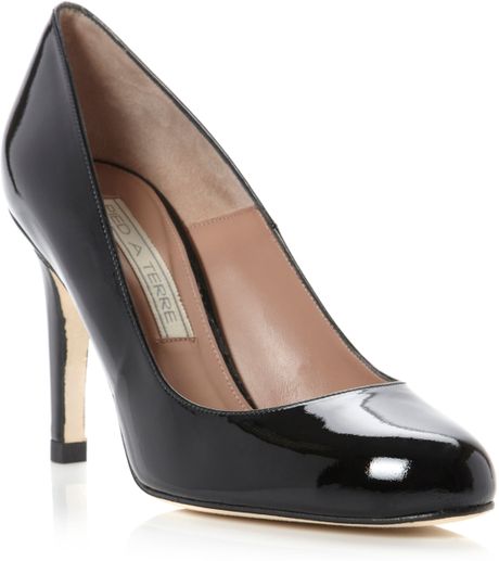 Pied A Terre Adiva High Heel Almond Toe Court Shoes in Black | Lyst