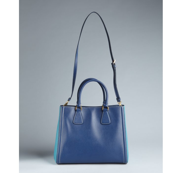 prada turquoise leather handbag  