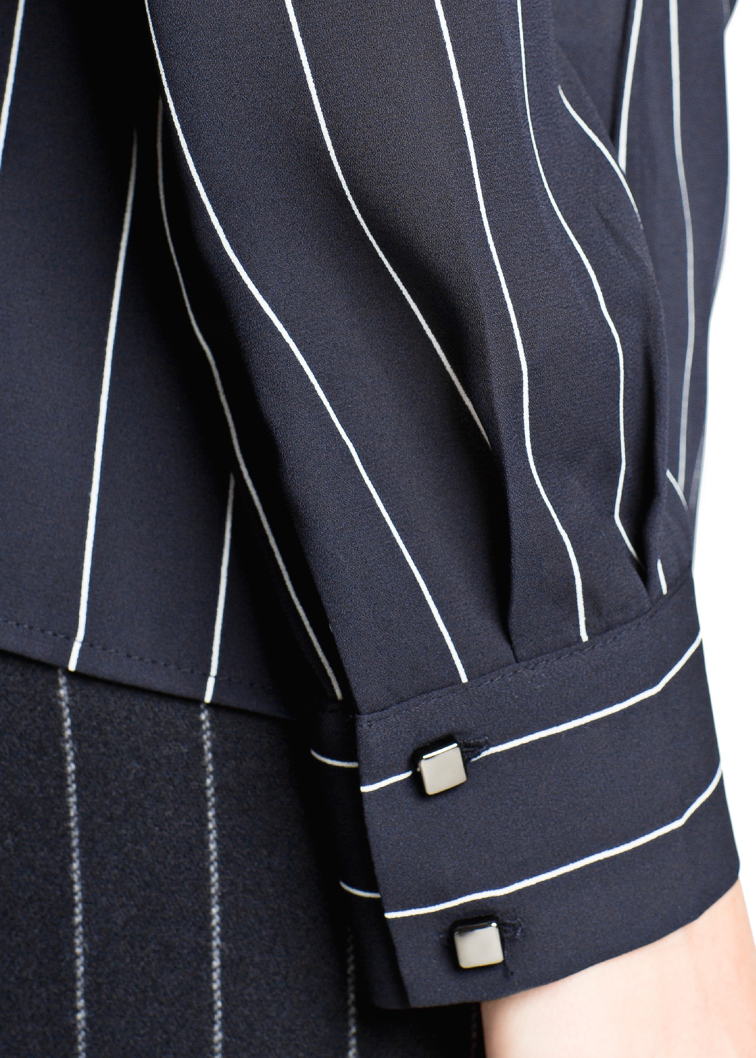 pinstripe blouse