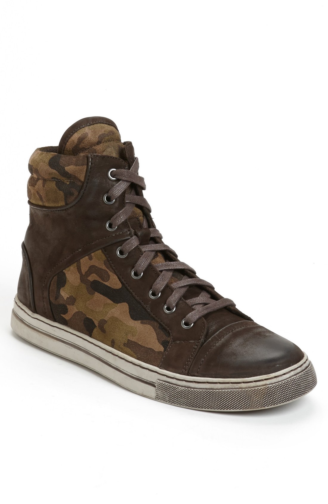 Kenneth Cole Double Header Cap Toe Sneaker in Brown for Men (Camo) | Lyst