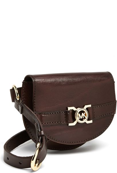 Michael Michael Kors Belt Bag in Brown (Chocolate With Gold) | Lyst