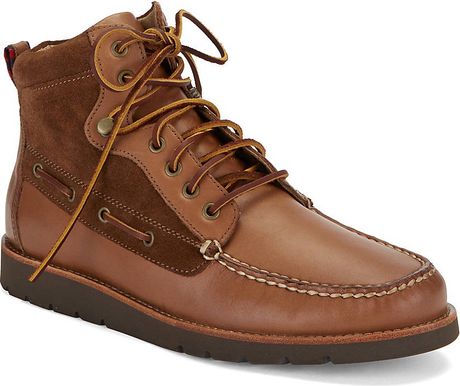 Polo Ralph Lauren Salisbury Leather High Top Boots in Brown for Men | Lyst