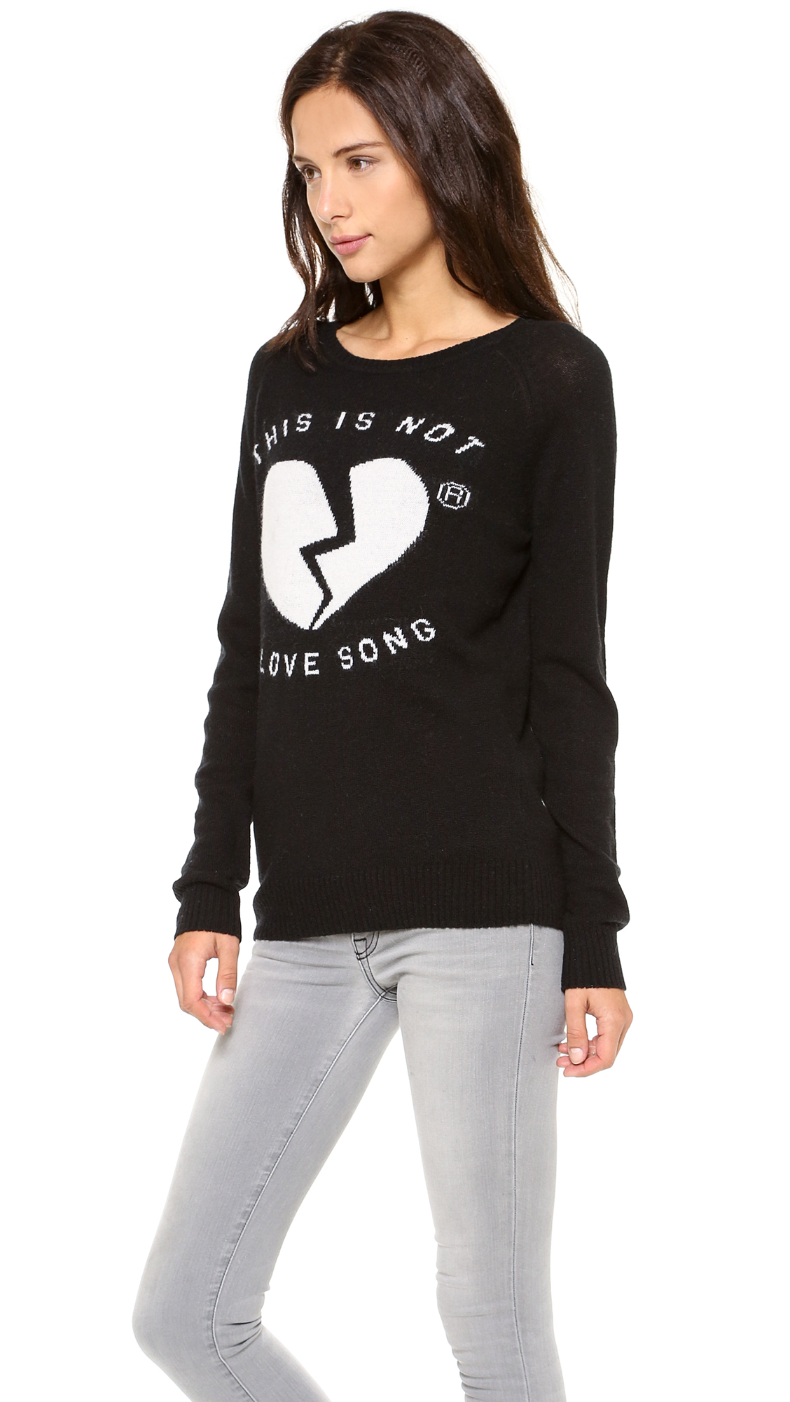 Zoe karssen Not A Love Song Sweater in Black | Lyst