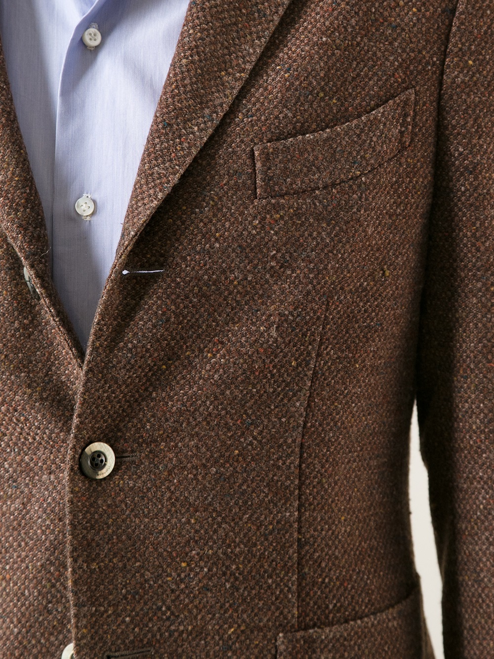 Lyst Boglioli Tweed Blazer In Brown For Men