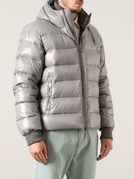 Moncler Hoodie Jacket in Silver for Men (grey) | Lyst