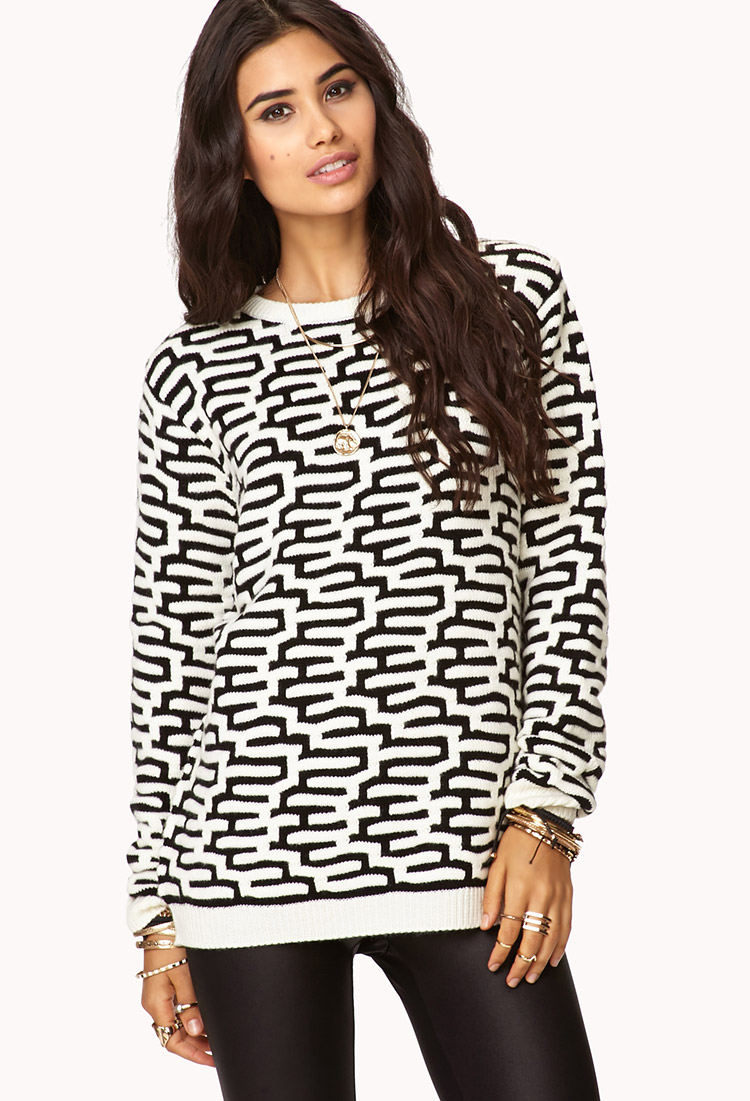 forever 21 white sweater