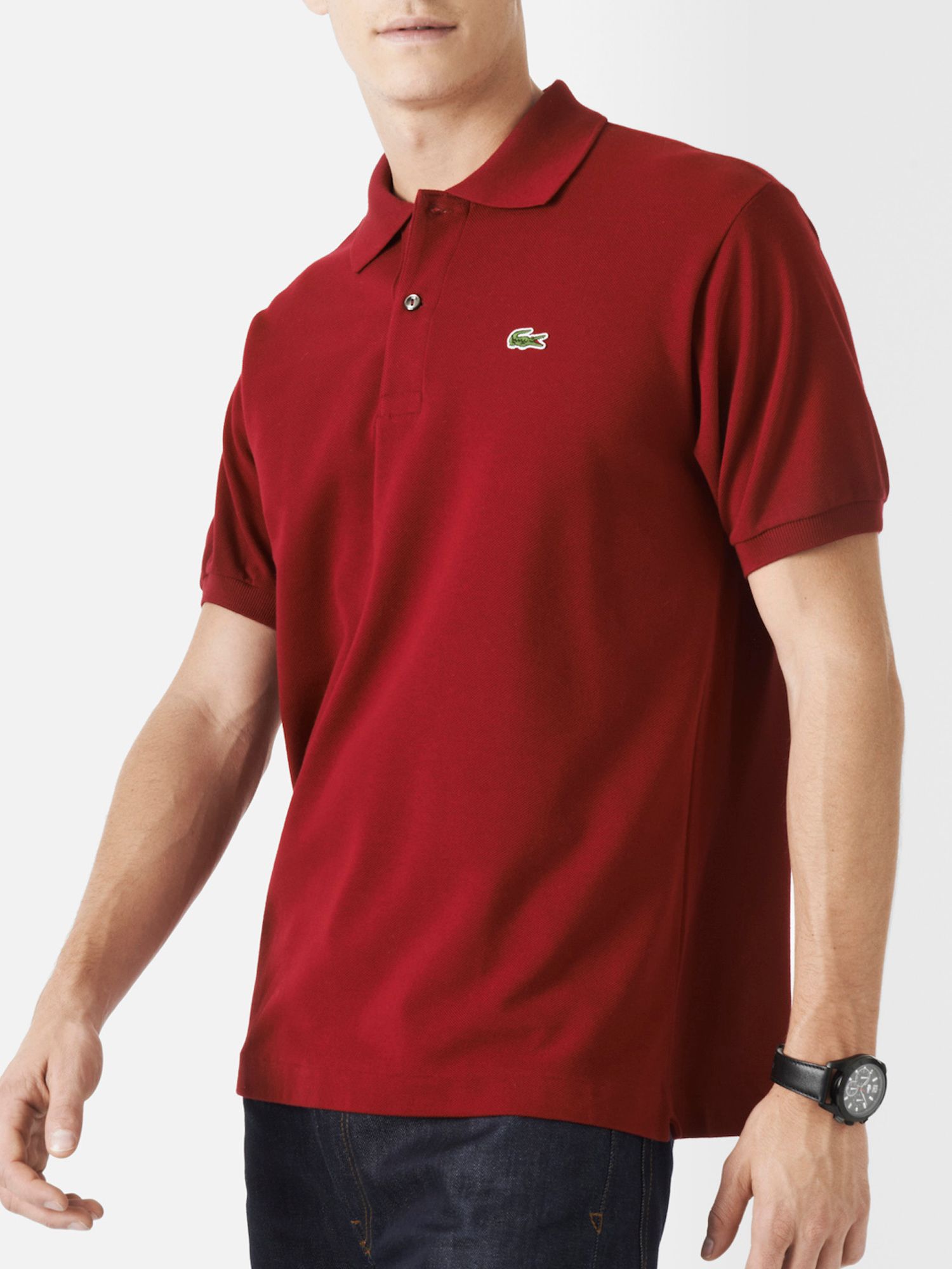 Lacoste 2 Ply Regular Pique Mens Best Polo in Red for Men (Bordeaux) | Lyst