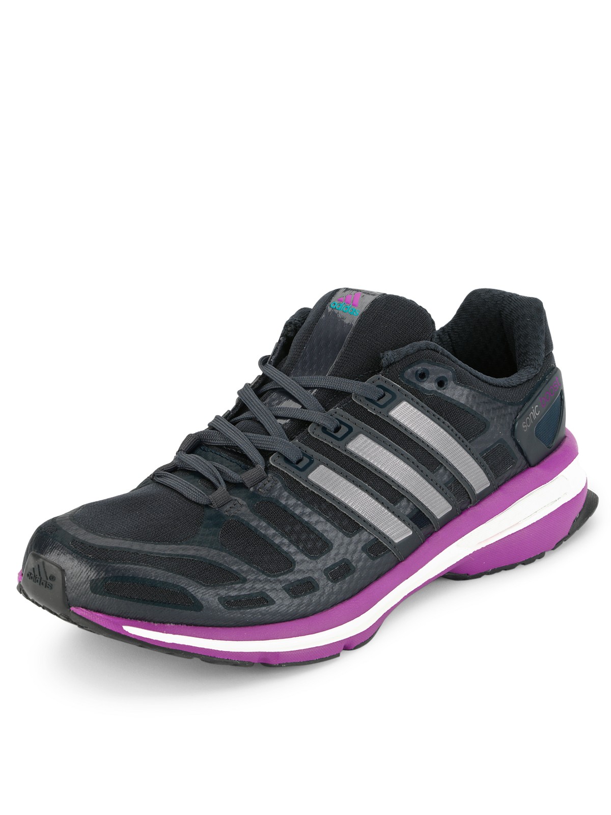 Adidas Sonic Boost Ladies Running Trainers in Purple (black/purple) | Lyst