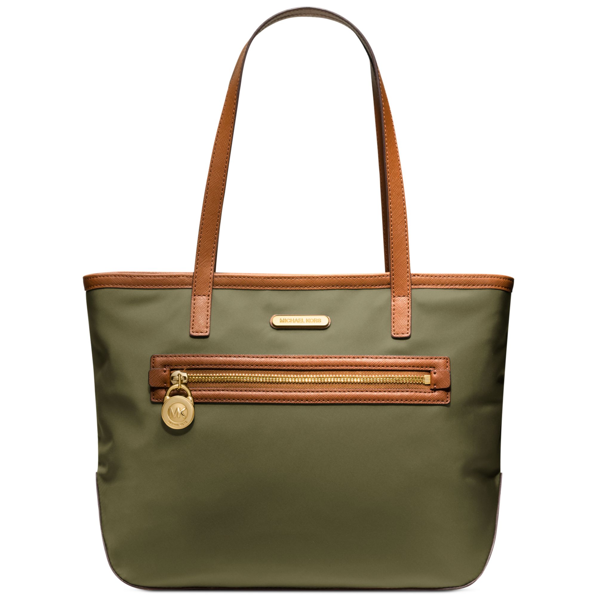 Michael Kors Kempton Nylon Small Tote in Green (LODEN) | Lyst