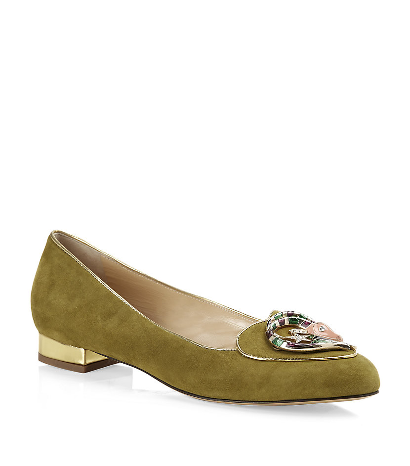 Charlotte olympia Capricorn Ballet Shoe in Green Lyst