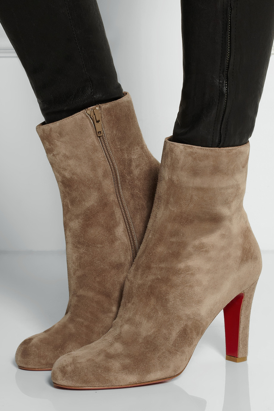 Peony Design ? christian louboutin miss tack suede ankle boots  