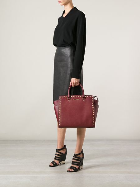 michael kors selma studded large