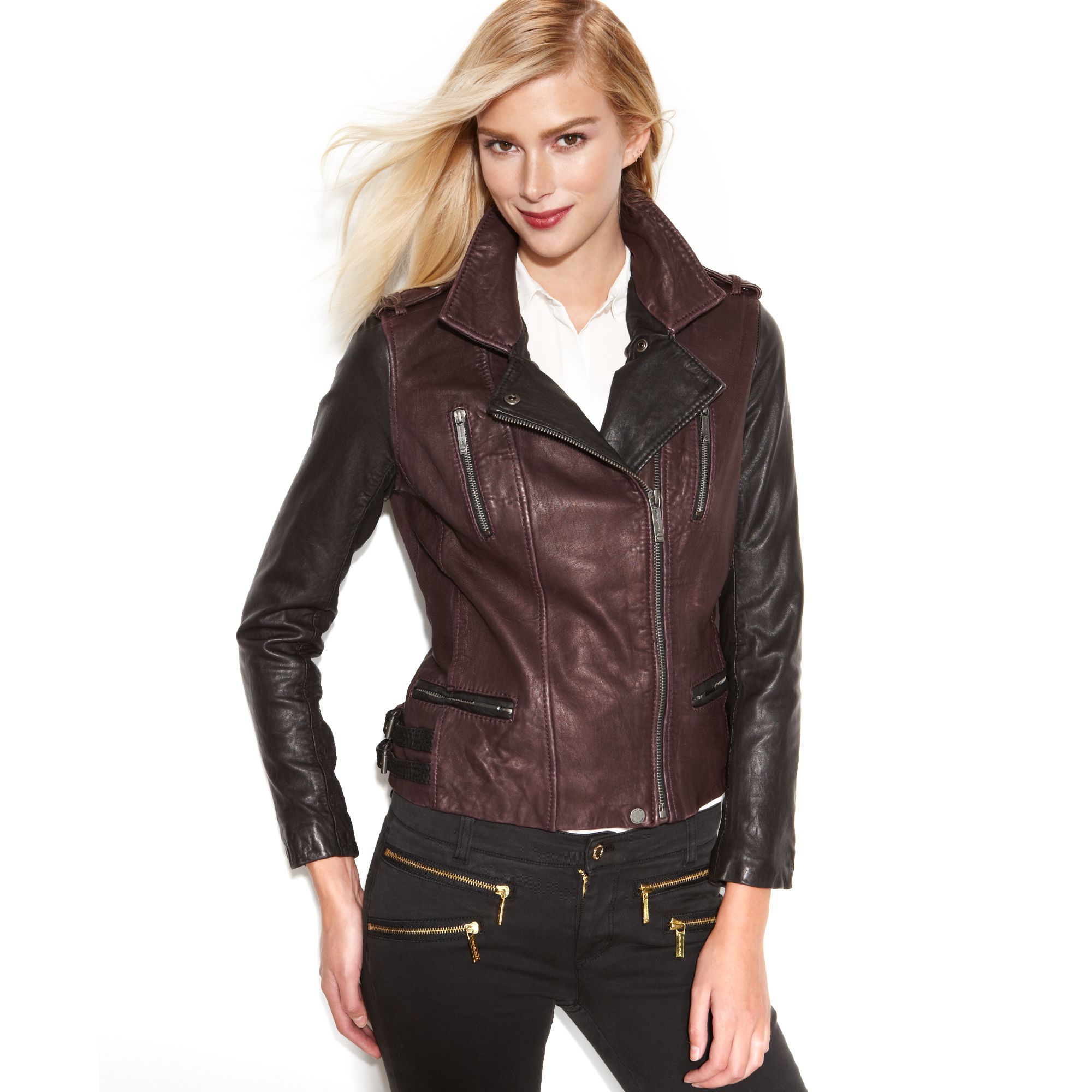 Lyst Michael Kors Micheal Petite Jacket Asymmetrical Gallery