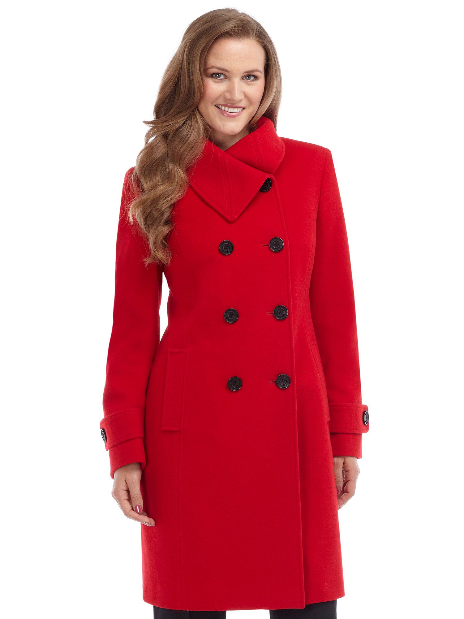 Precis Petite Red Scarlet Wool Coat Product 3 13850695 797570738 