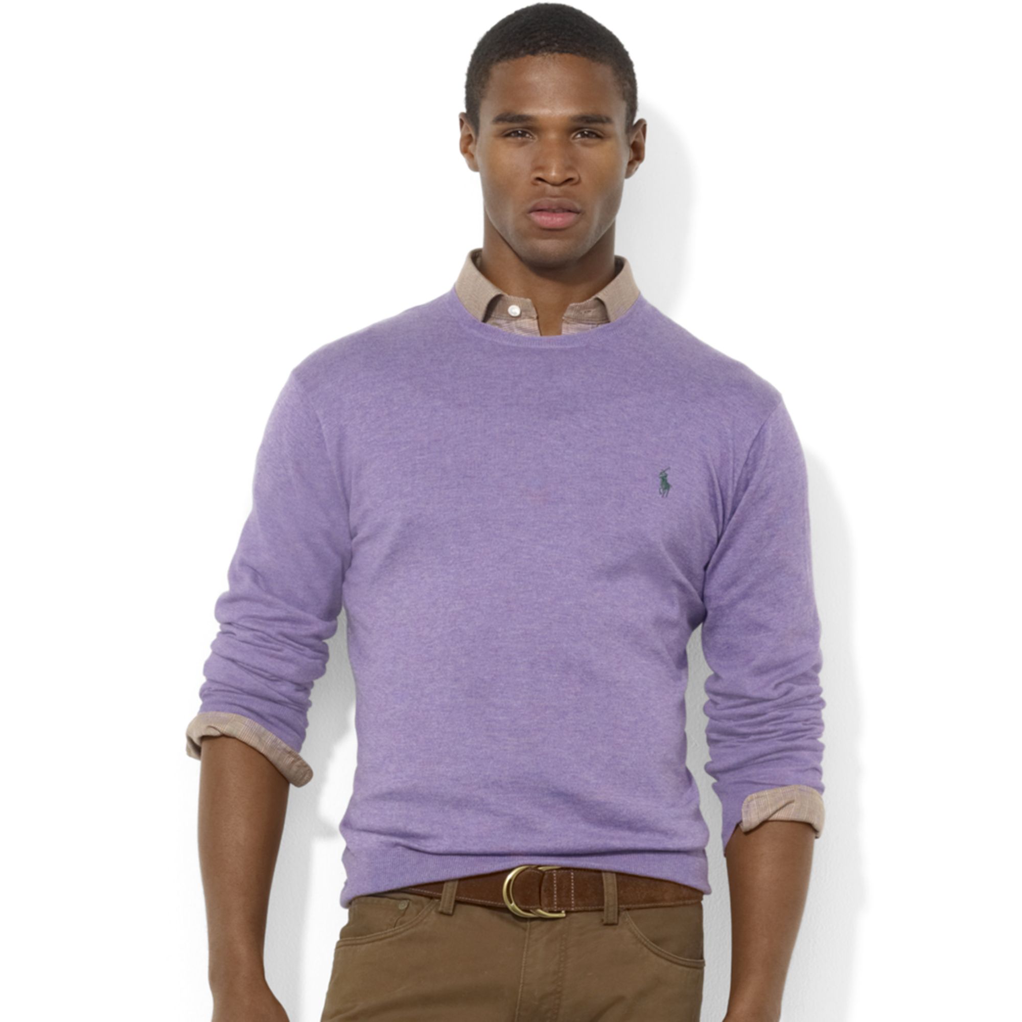 Purple crew neck sweater