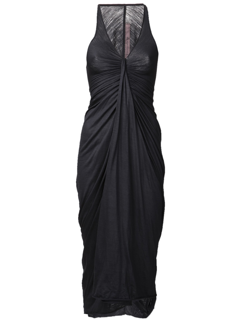 Rick owens lilies Ruched Dress in Black | Lyst