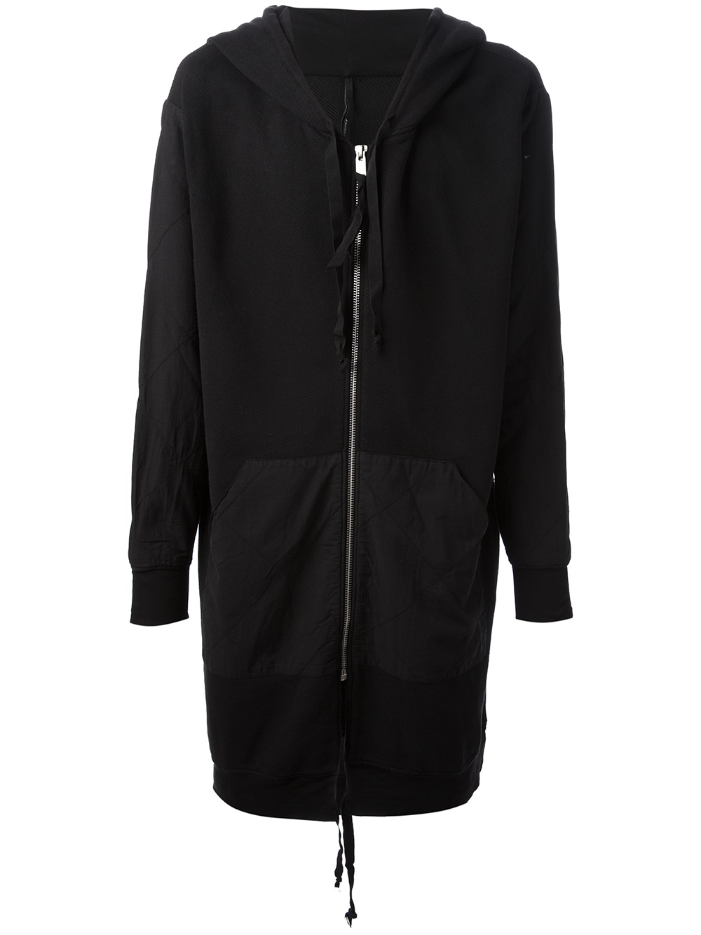 Lyst - Silent - Damir Doma Long Length Hoodie in Black for Men