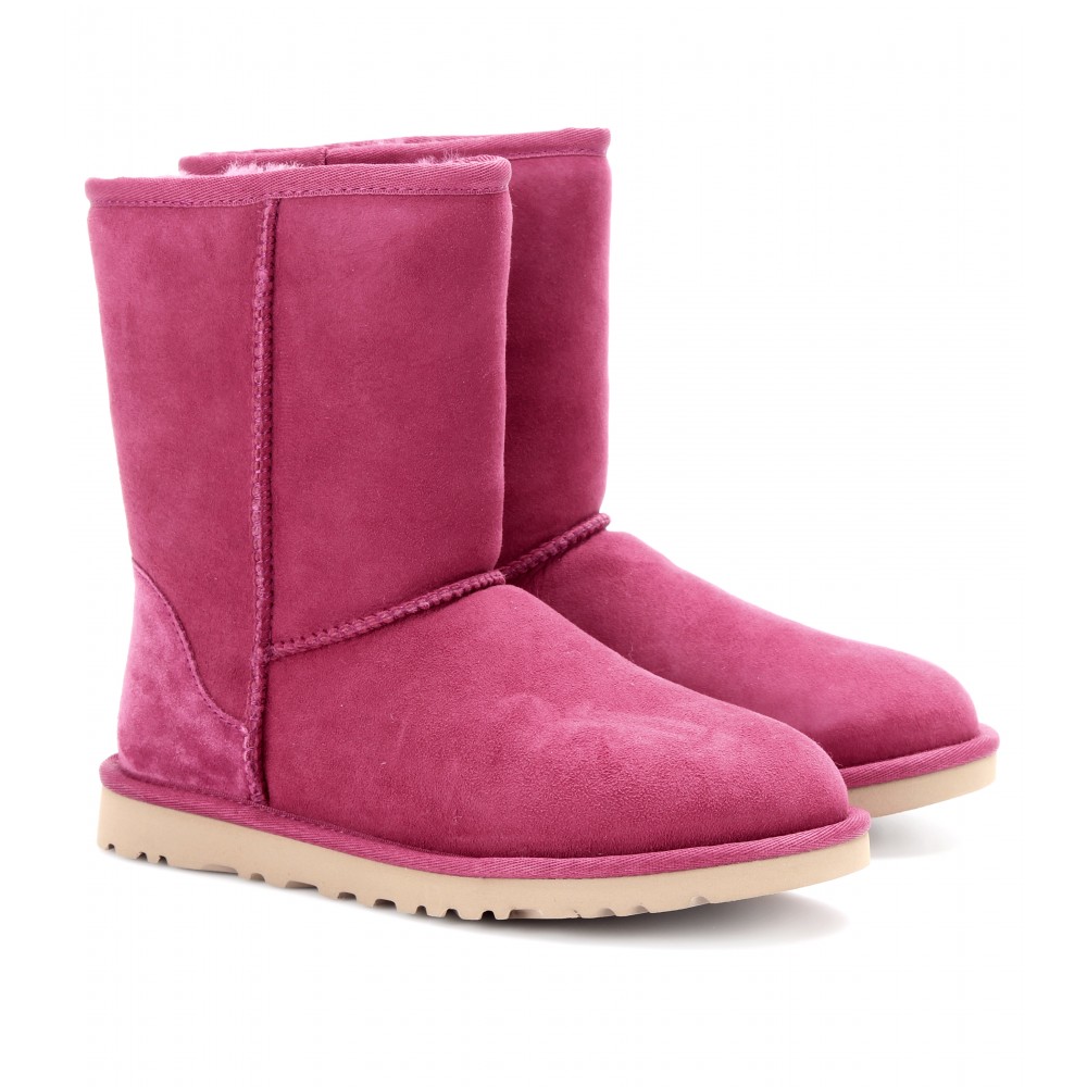 Ugg 'classic Short' Boot in Pink | Lyst