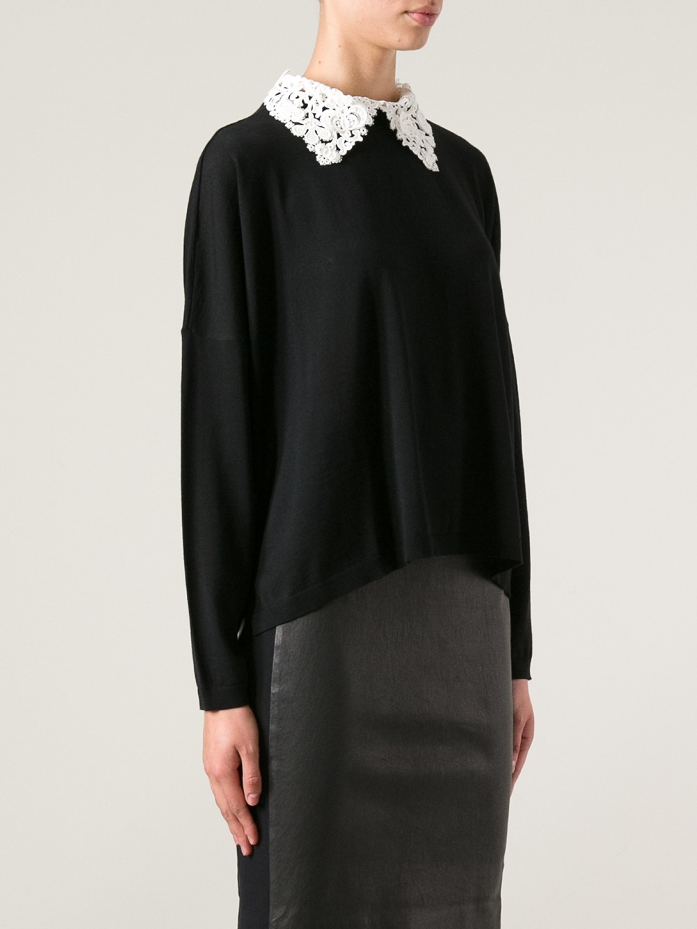 collar shirt with jumper