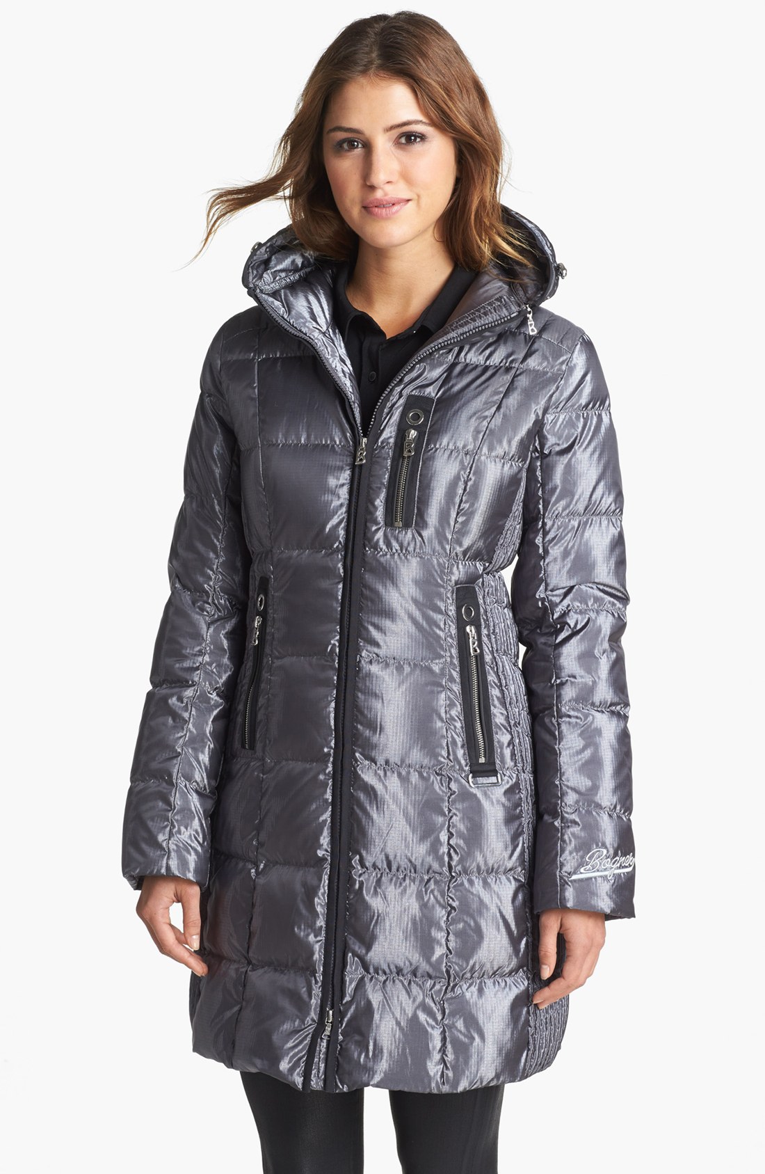 Bogner Annica Down Coat in Silver (Black) | Lyst