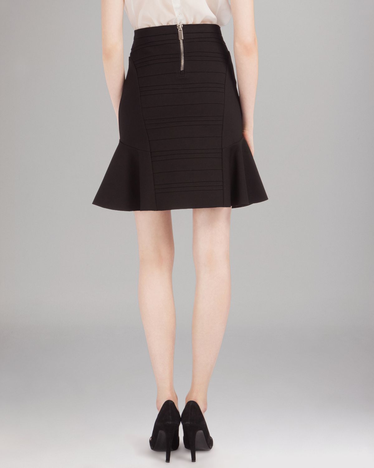 Lyst - Maje Skirt Fit and Flare in Black