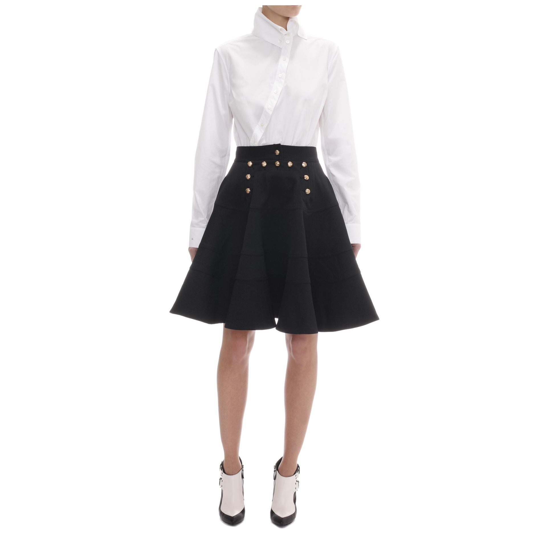 Mcq Marine Dart Full Skirt in Black Lyst