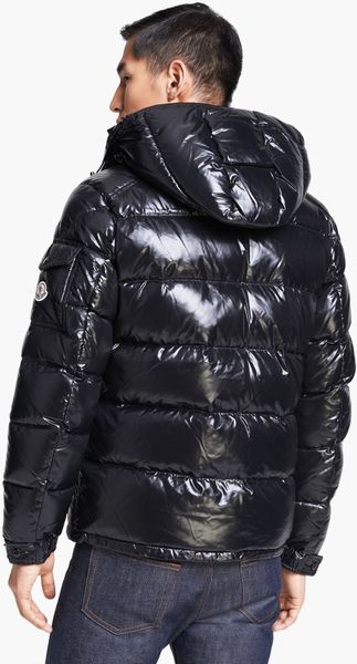 Moncler Maya Shine Down Jacket in Black for Men | Lyst