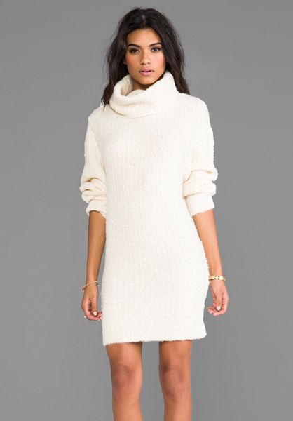 Sonia By Sonia Rykiel Sweater Dress in Cream in Beige (Dream) | Lyst