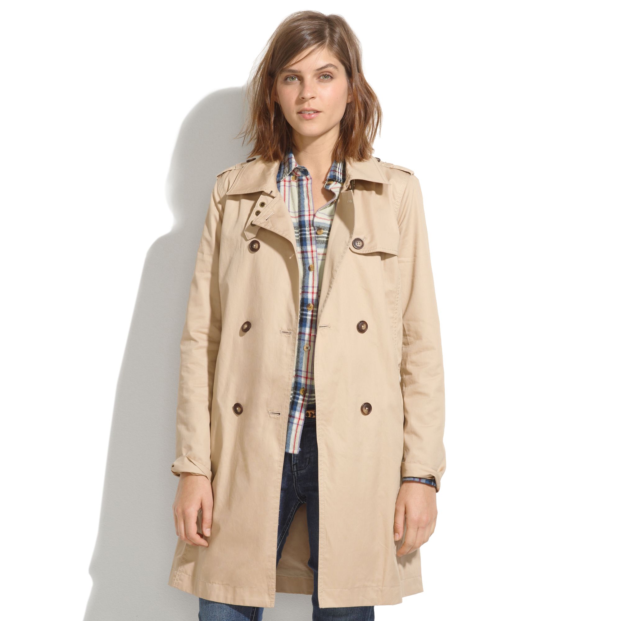 Lyst - Madewell Belted Trench in Natural